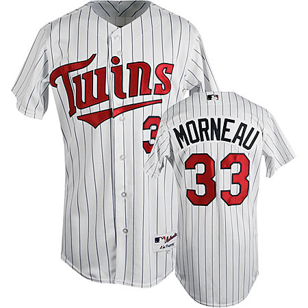 Twins #33 Justin Morneau Stitched White(Blue Strip) Cool Base Youth MLB Jersey