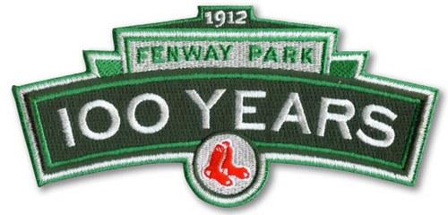 Stitched 2012 Boston Red Sox Fenway Park 100th Year Patch