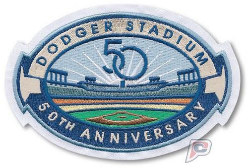 Stitched 2012 Dodgers Stadium 50th Anniversary Jersey Patch