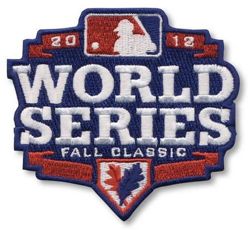 Stitched 2012 MLB World Series Logo Jersey Sleeve Patch Fall Classic Detroit Tigers vs San Francisco Giants