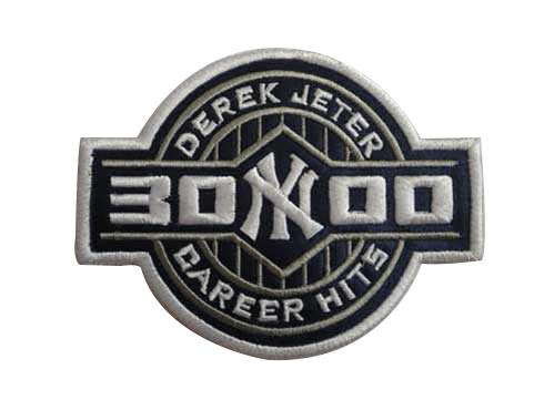 Stitched New York Yankees Derek Jeter 3000 Hits Jersey Patch