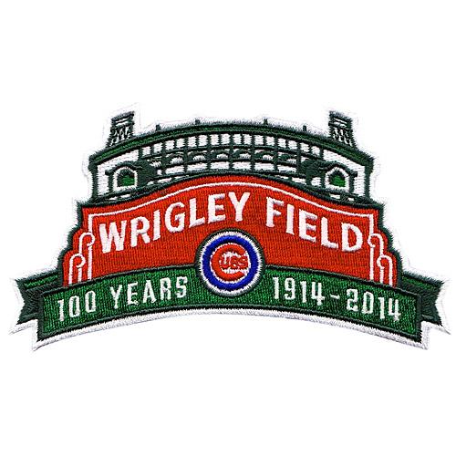 Stitched 2014 Chicago Cubs Wrigley Field's 100th Anniversary MLB Season Jersey Sleeve Patch