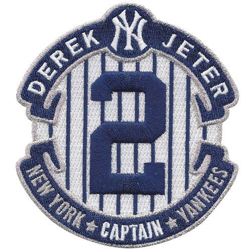 Stitched MLB 2014 Derek Jeter Retirement Final Season New York Yankees Stitched Jersey Patch (The Captain)