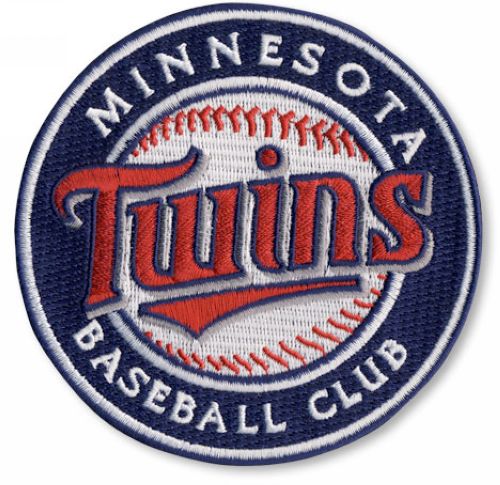 Stitched MLB Minnesota Twins Round Logo Sleeve Patch (2010)