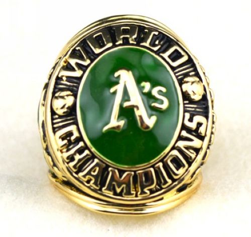 MLB Oakland Athletics World Champions Gold Ring