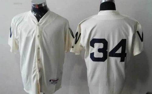 Nationals #34 Bryce Harper Cream 1924 Turn Back The Clock Stitched MLB Jersey