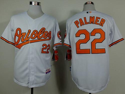 Orioles #22 Jim Palmer White Cool Base Stitched MLB Jersey