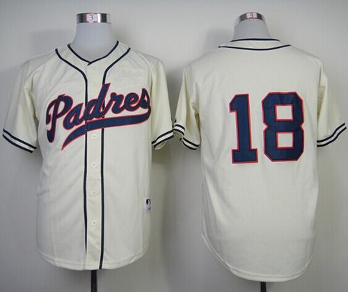 Padres #18 Carlos Quentin Cream 1948 Turn Back The Clock Stitched MLB Jersey