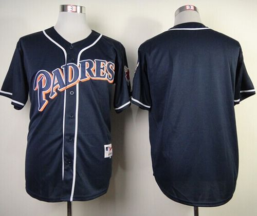 Padres Blank Navy Blue 1998 Turn Back The Clock Stitched MLB Jersey