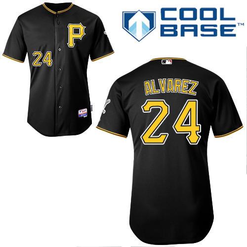 Pirates #24 Pedro Alvarez Black Stitched MLB Jersey