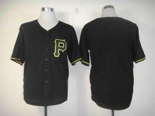 Pirates Blank Black Fashion Stitched MLB Jersey