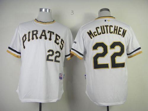 Pirates #22 Andrew McCutchen White Alternate 2 Cool Base Stitched MLB Jersey