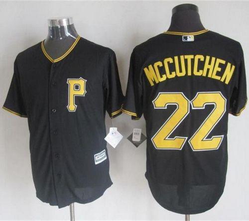 Pirates #22 Andrew McCutchen Black New Cool Base Stitched MLB Jersey