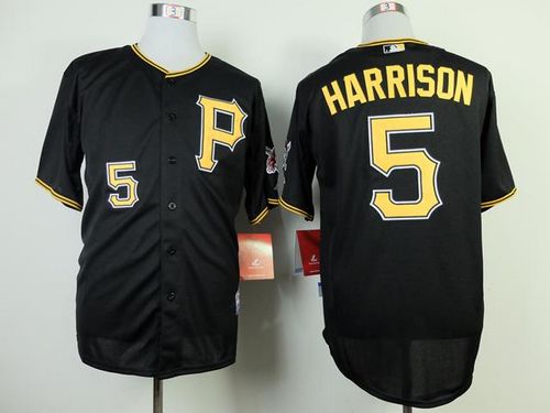 Pirates #5 Josh Harrison Black Cool Base Stitched MLB Jersey
