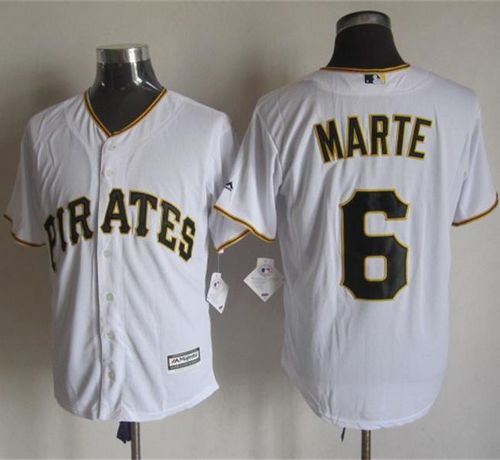 Pirates #6 Starling Marte White New Cool Base Stitched MLB Jersey