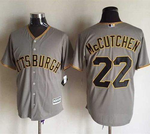Pirates #22 Andrew McCutchen Grey New Cool Base Stitched MLB Jersey