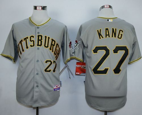 Pirates #27 Jung ho Kang Grey Cool Base Stitched MLB Jersey
