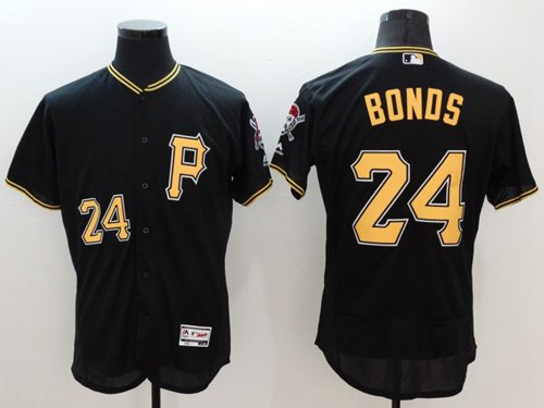 Pirates #24 Barry Bonds Black Flexbase Authentic Collection Stitched MLB Jersey
