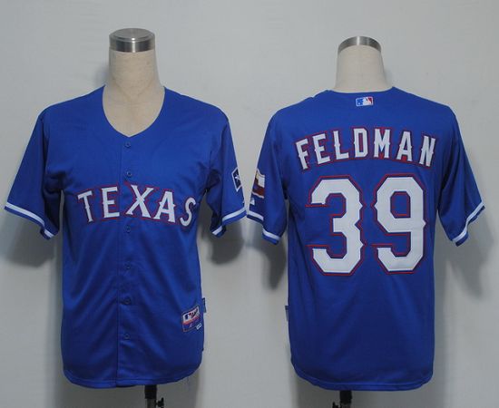 Rangers #39 Scott Feldman Blue Cool Base Stitched MLB Jersey