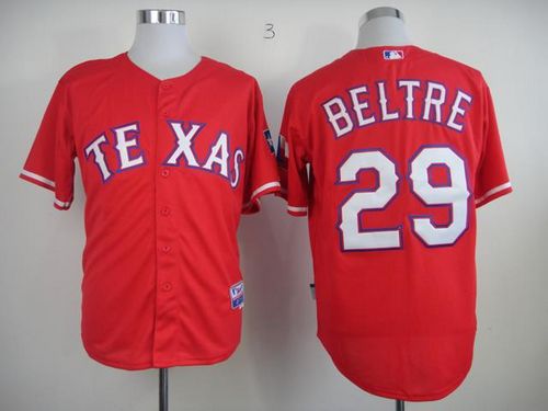 Rangers #29 Adrian Beltre Red Cool Base Stitched MLB Jersey