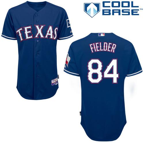Rangers #84 Prince Fielder Blue Cool Base Stitched MLB Jersey