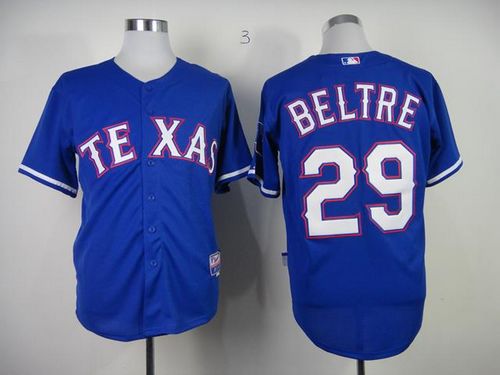 Rangers #29 Adrian Beltre Blue Cool Base Stitched MLB Jersey