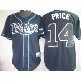 Rays #14 David Price Dark Blue Cool Base Stitched MLB Jersey