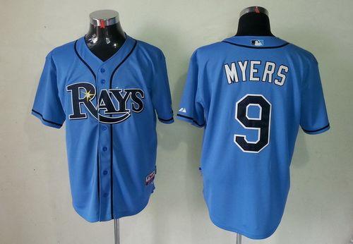 Rays #9 Wil Myers Light Blue Cool Base Stitched MLB Jersey