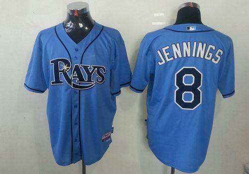 Rays #8 Desmond Jennings Light Blue Cool Base Stitched MLB Jersey