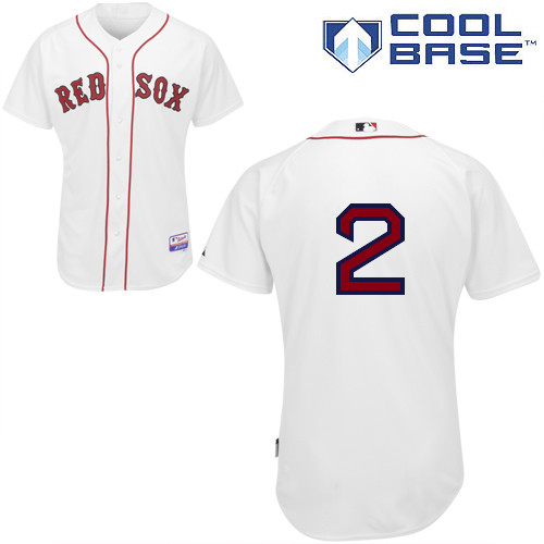 Red Sox #2 Jacoby Ellsbury Stitched White MLB Jersey