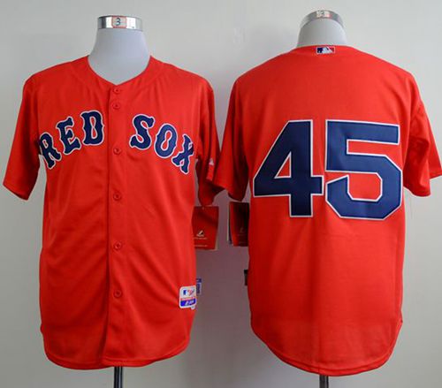 Red Sox #45 Pedro Martinez Red Cool Base Stitched MLB Jersey