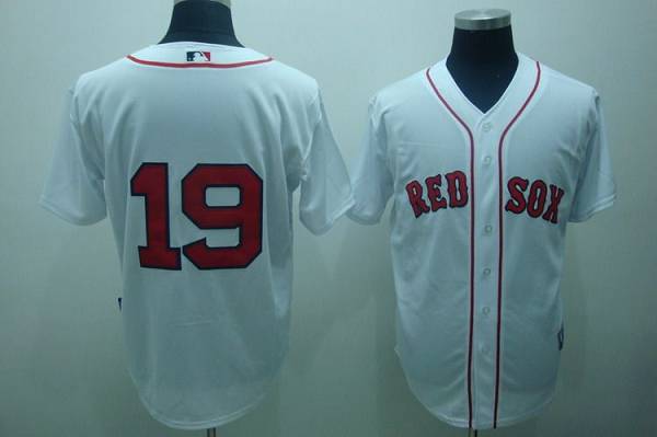 Red Sox #19 Josh Beckett Stitched White MLB Jersey