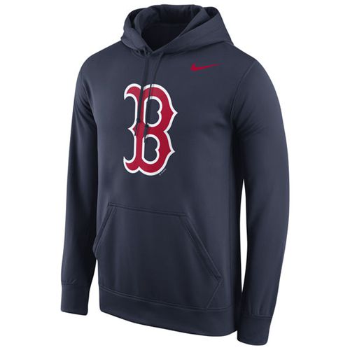 Boston Red Sox  Logo Performance Pullover Navy MLB Hoodie