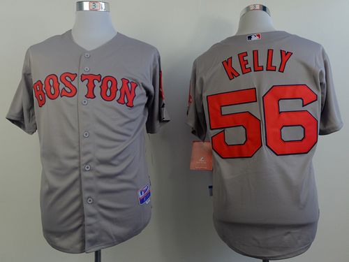 Red Sox #56 Joe Kelly Grey Cool Base Stitched MLB Jersey