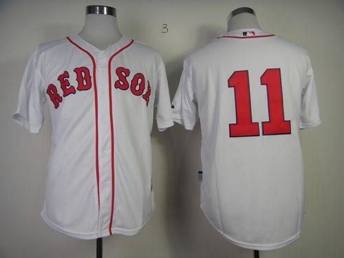 Red Sox #11 Clay Buchholz White Cool Base Stitched MLB Jersey