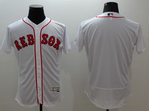 Red Sox Blank White Flexbase Authentic Collection Stitched MLB Jersey