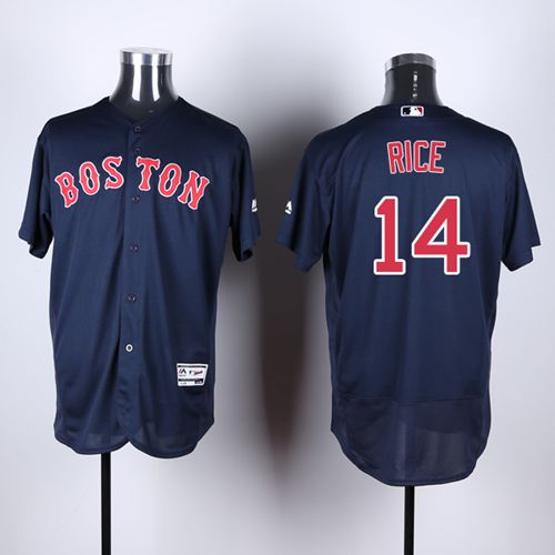 Red Sox #14 Jim Rice Navy Blue Flexbase Authentic Collection Stitched MLB Jersey