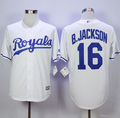 Royals #16 Bo Jackson New White Cool Base Stitched MLB Jersey