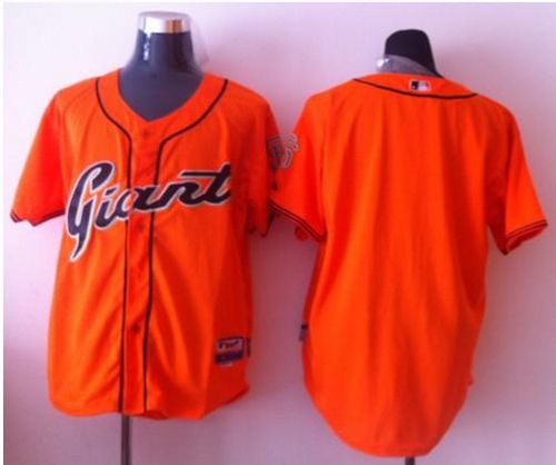 Giants Blank Orange Cool Base Stitched MLB Jersey