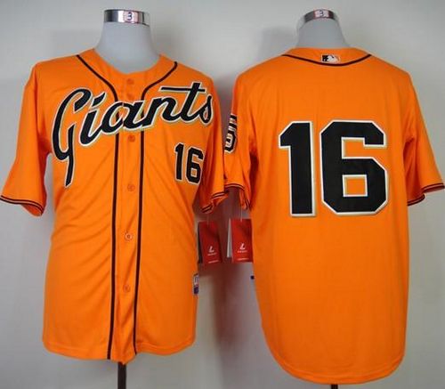 Giants #16 Angel Pagan Orange Cool Base Stitched MLB Jersey