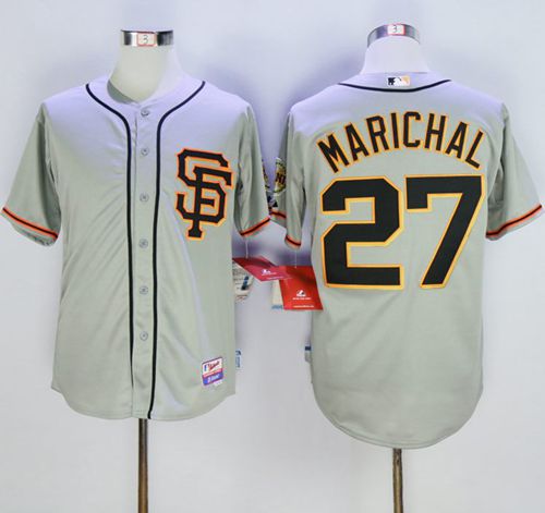 Giants #27 Juan Marichal Grey Cool Base Stitched MLB Jersey