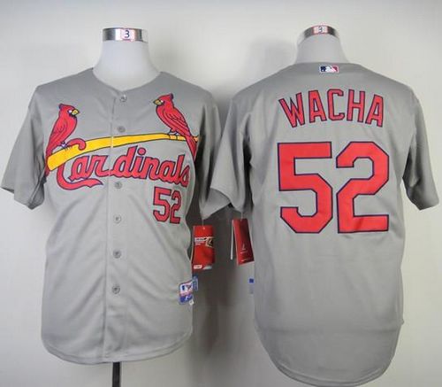 Cardinals #52 Michael Wacha Grey Cool Base Stitched MLB Jersey