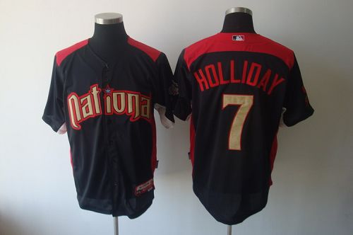 Cardinals #7 Matt Holliday Black Nation League 2011 All Star BP Stitched MLB Jersey