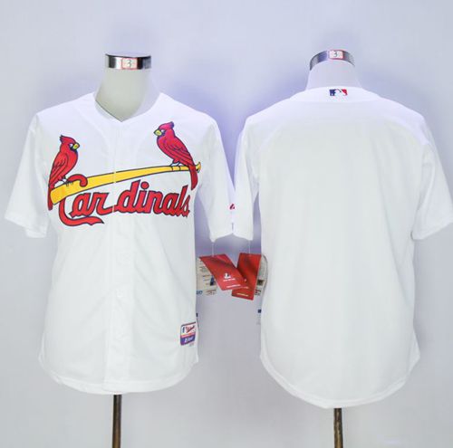 Cardinals Blank White Cool Base Stitched MLB Jersey