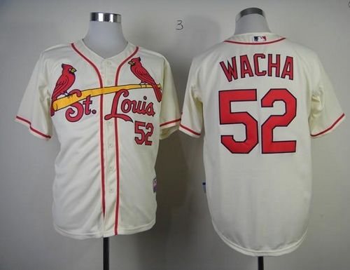 Cardinals #52 Michael Wacha Cream Cool Base Stitched MLB Jersey