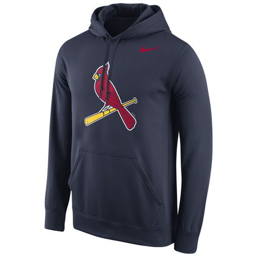 St.Louis Cardinals  Logo Performance Pullover Navy MLB Hoodie