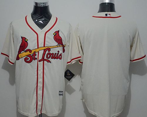 Cardinals Blank Cream New Cool Base Stitched MLB Jersey