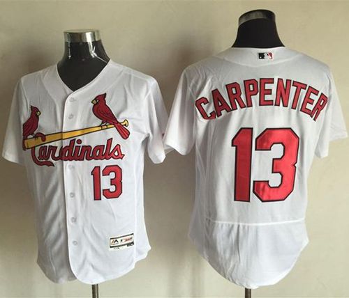 Cardinals #13 Matt Carpenter White Flexbase Authentic Collection Stitched MLB Jersey
