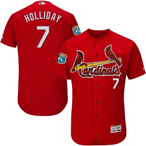 Cardinals #7 Matt Holliday Red Flexbase Authentic Collection Stitched MLB Jersey