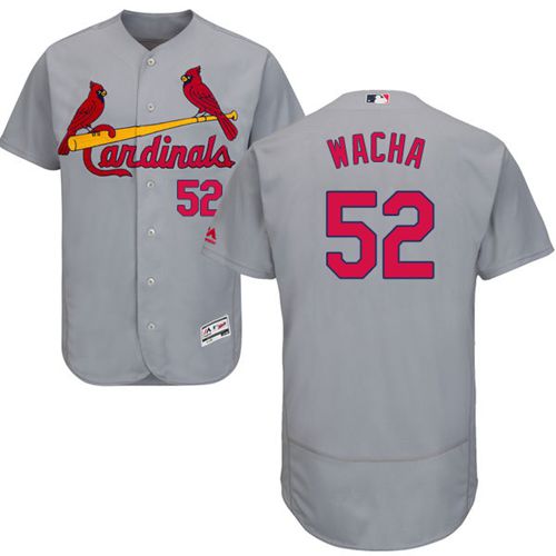 Cardinals #52 Michael Wacha Grey Flexbase Authentic Collection Stitched MLB Jersey